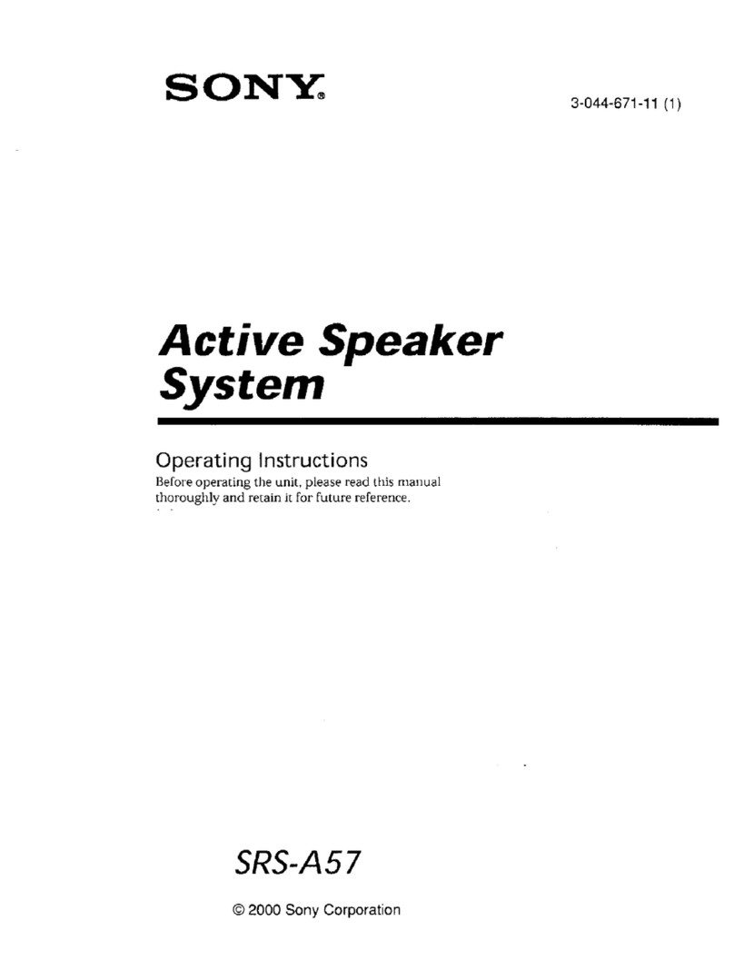 Sony SRS-A57 User manual
