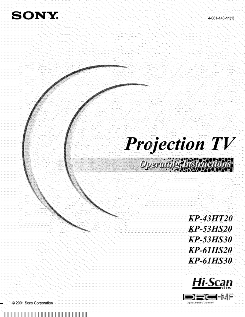 Sony KP-53HS30 - 53" Hi-scan 1080i™ Projection... User manual
