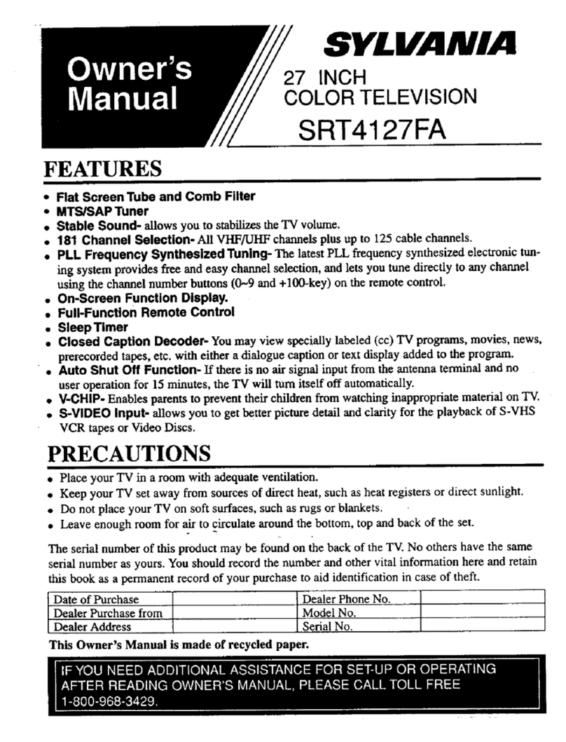 Sylvania SRT4127FA User manual