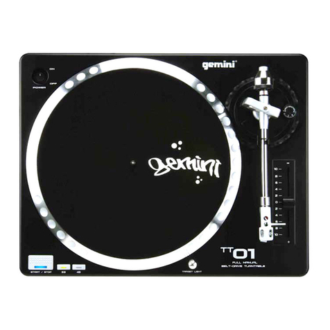 Gemini TT-01 mkII User manual Gemini TT-01 mkII User manual