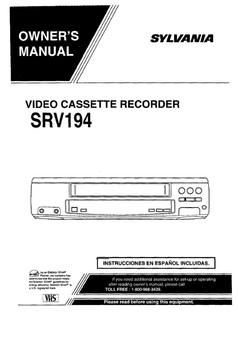 Sylvania SRV194 User manual