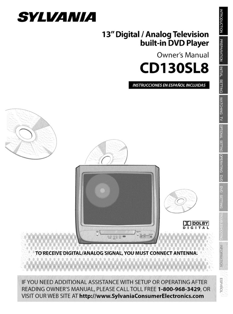 Sylvania CD130SL8 owner's manual