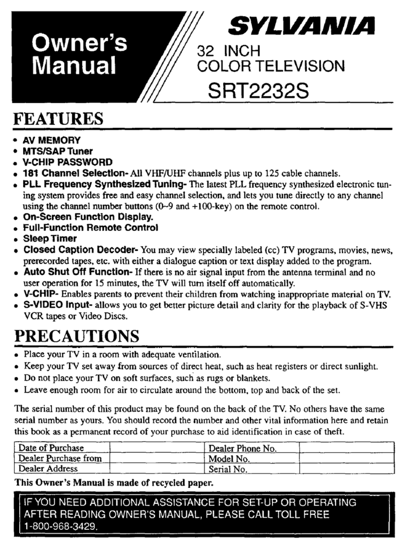 Sylvania SRT2232S User manual
