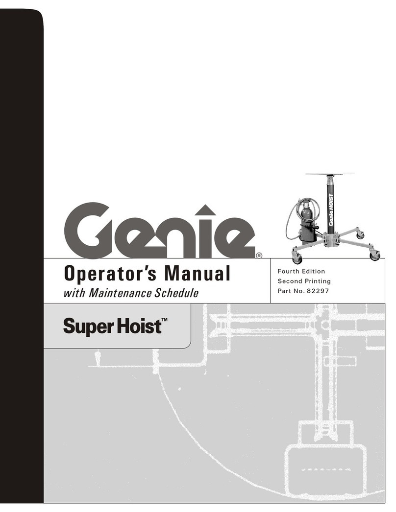 Genie SUPER HOIST User manual Genie SUPER HOIST User manual
