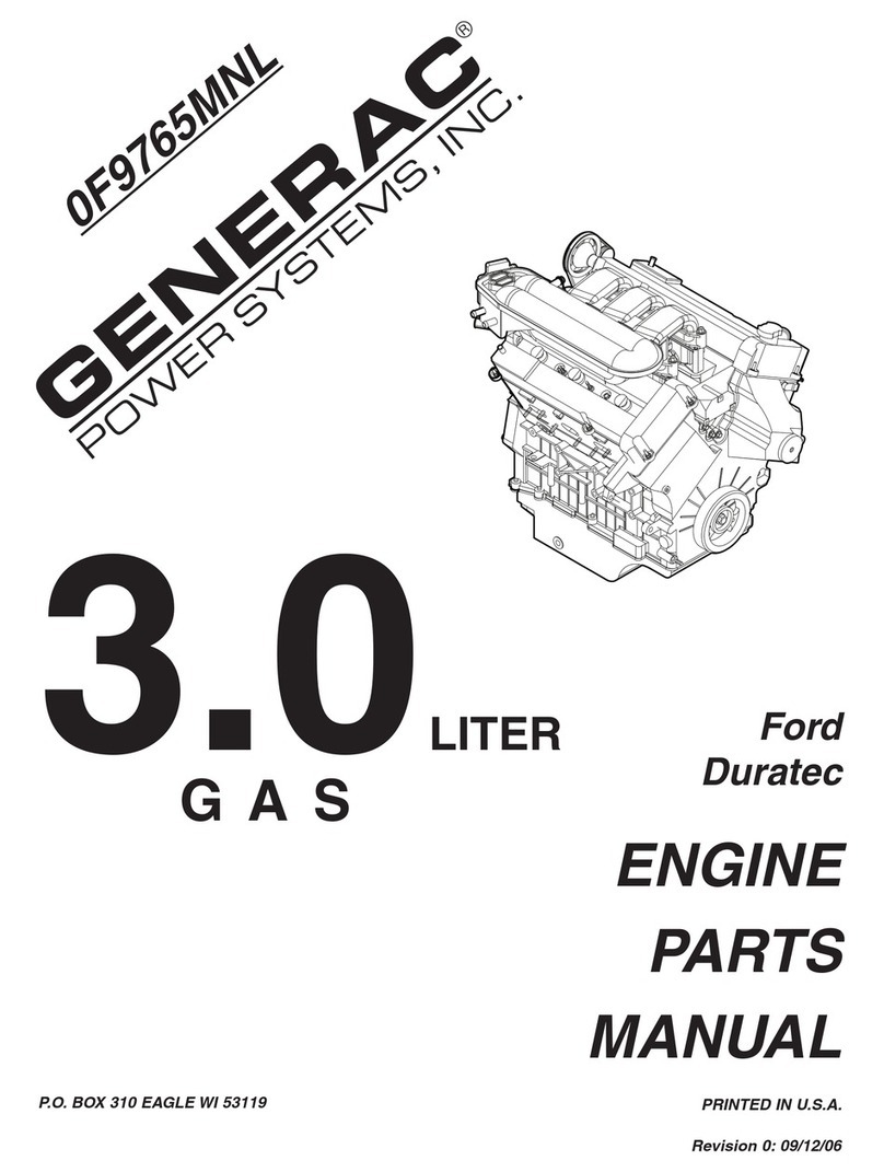 Generac Power Systems FORD DURATEC 0F9765MNL Engine parts manual