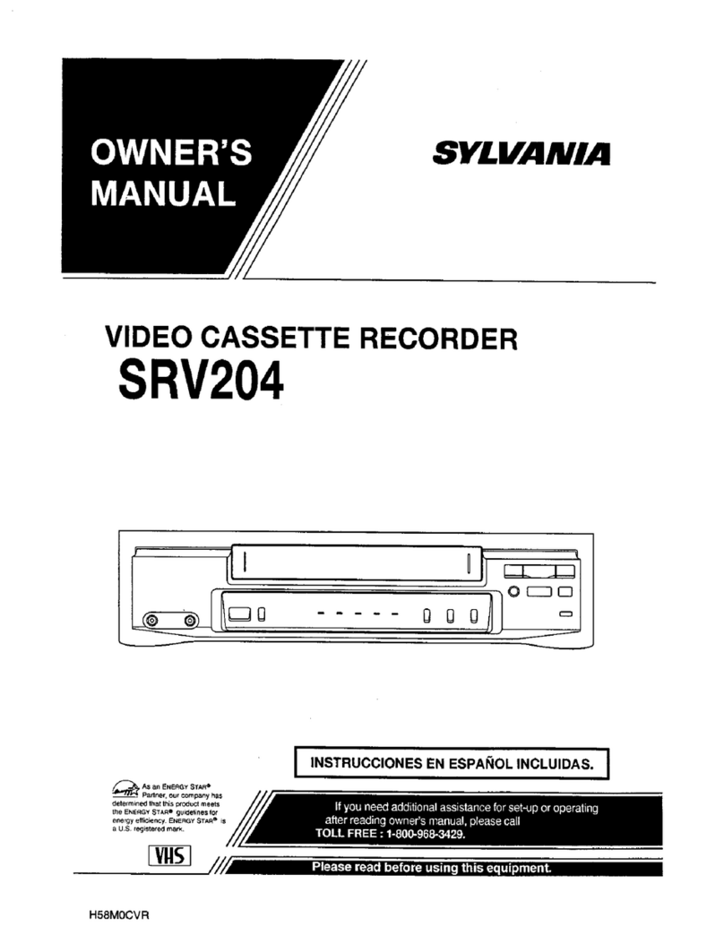 Sylvania SRV204 User manual