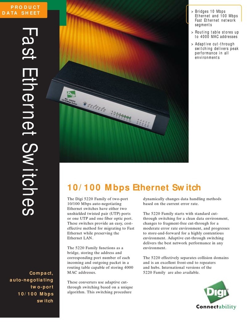 Digi 5220 Series Operational manual Digi 5220 Series Operational manual