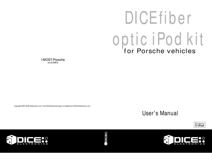 DICE i-MOST-Porsche user manual