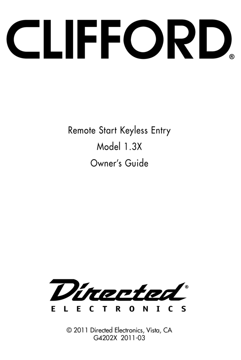 Directed Electronics CLIFFORD 1.3X User manual