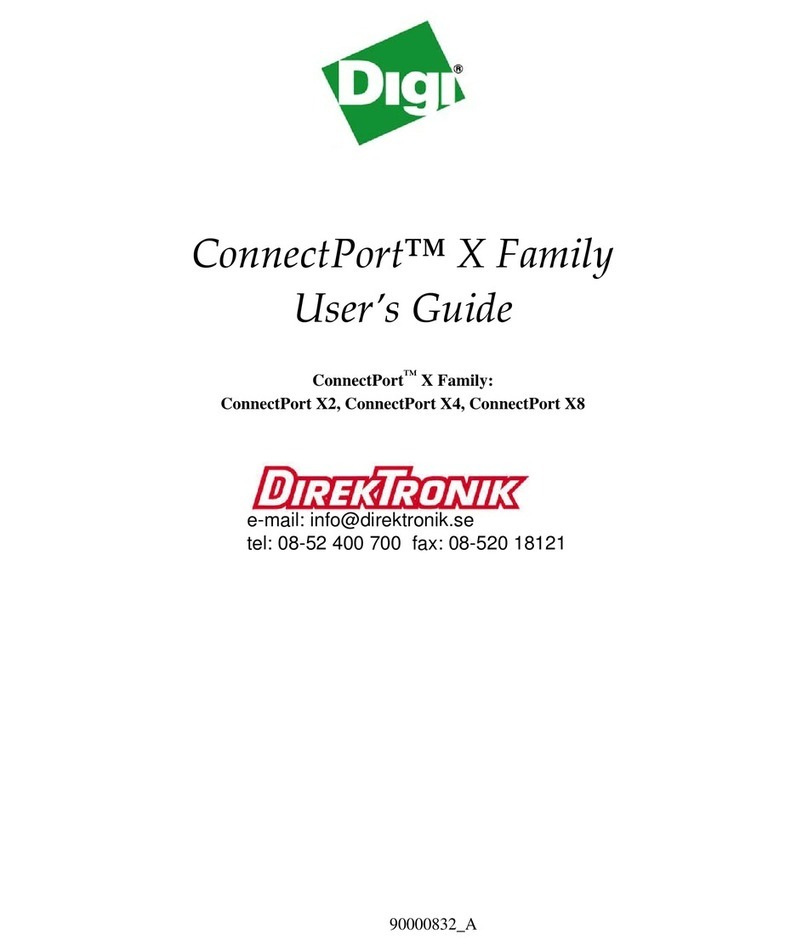 Digi ConnectPort X2 user guide
