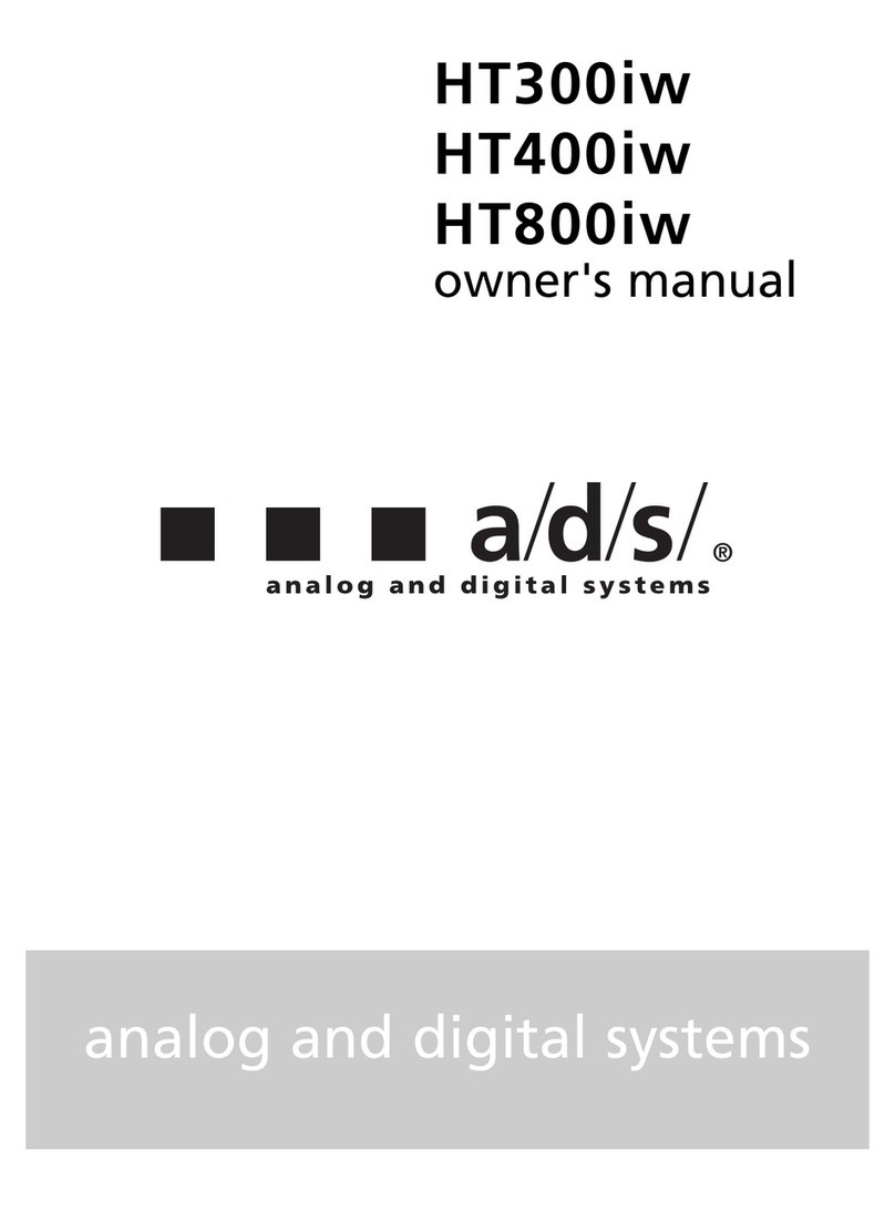 a/d/s/ HT300iw owner's manual