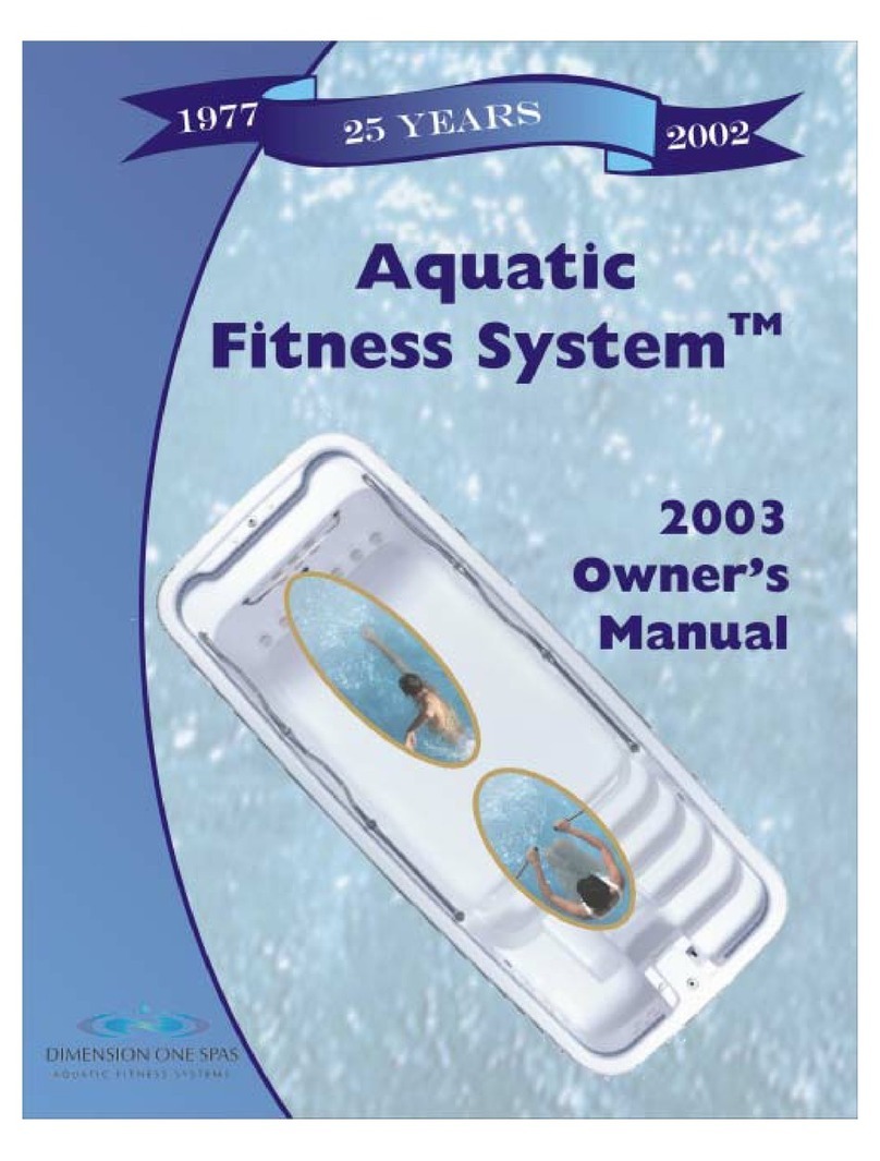 Dimension One Spas AQUATIC FITNESS SYSTEM 2003 User manual