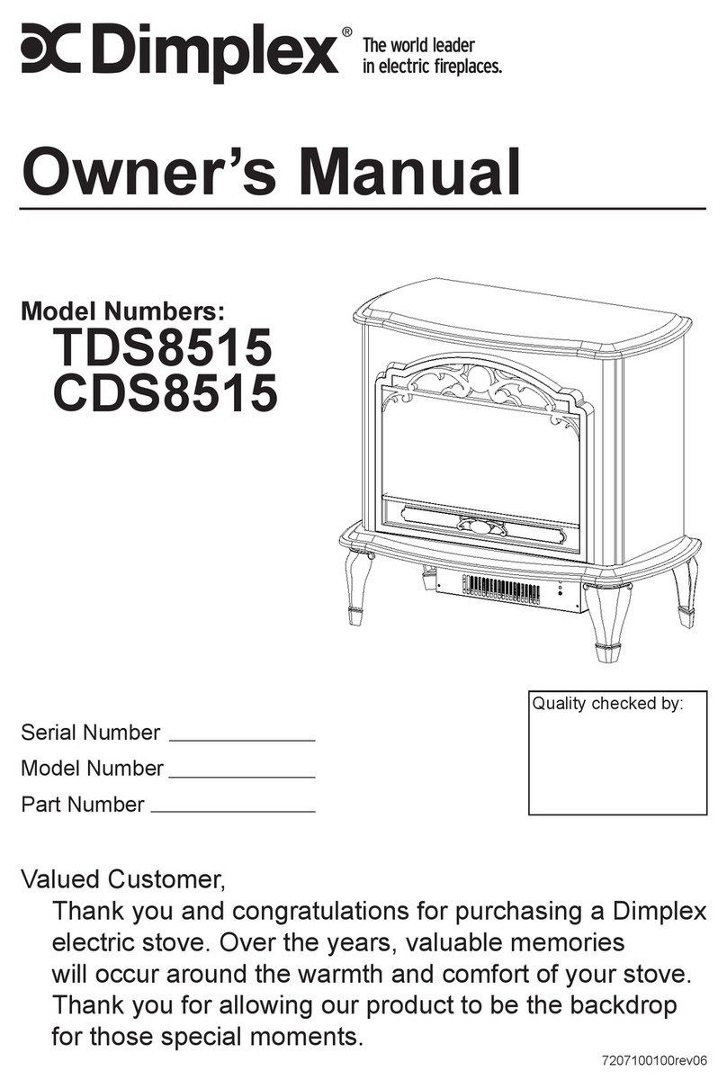Dimplex CDS8515 User manual Dimplex CDS8515 User manual