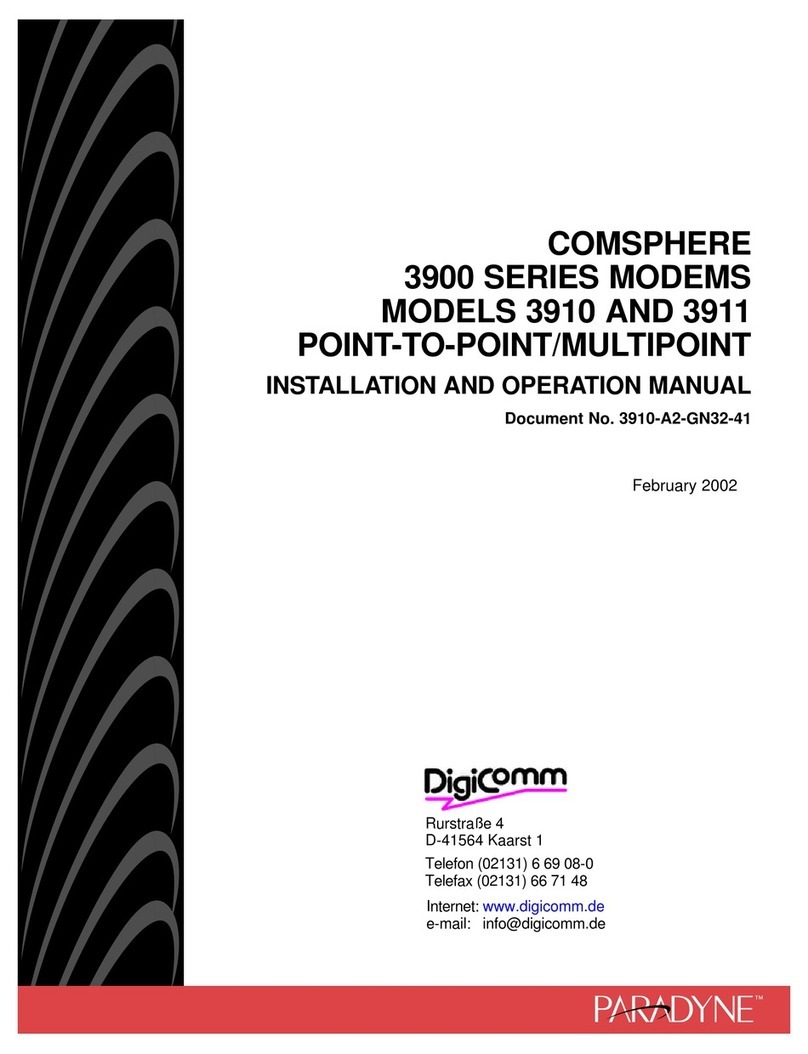Digicom COMSPHERE 3910 User manual