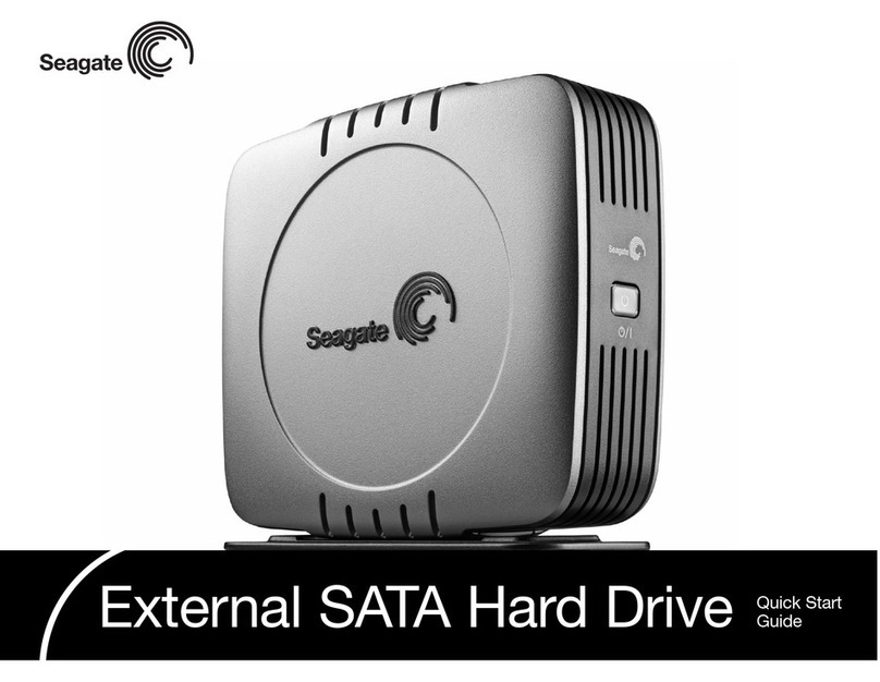 Seagate ST3500601XS-RK - 500 GB External Hard Drive User manual