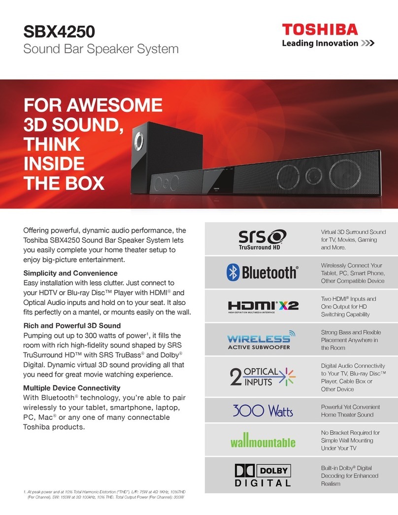 Toshiba SBX4250KN specification