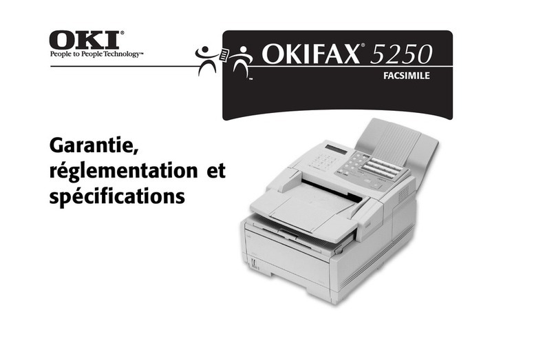 Oki OF5250 Garantie, réglementation et spécifications