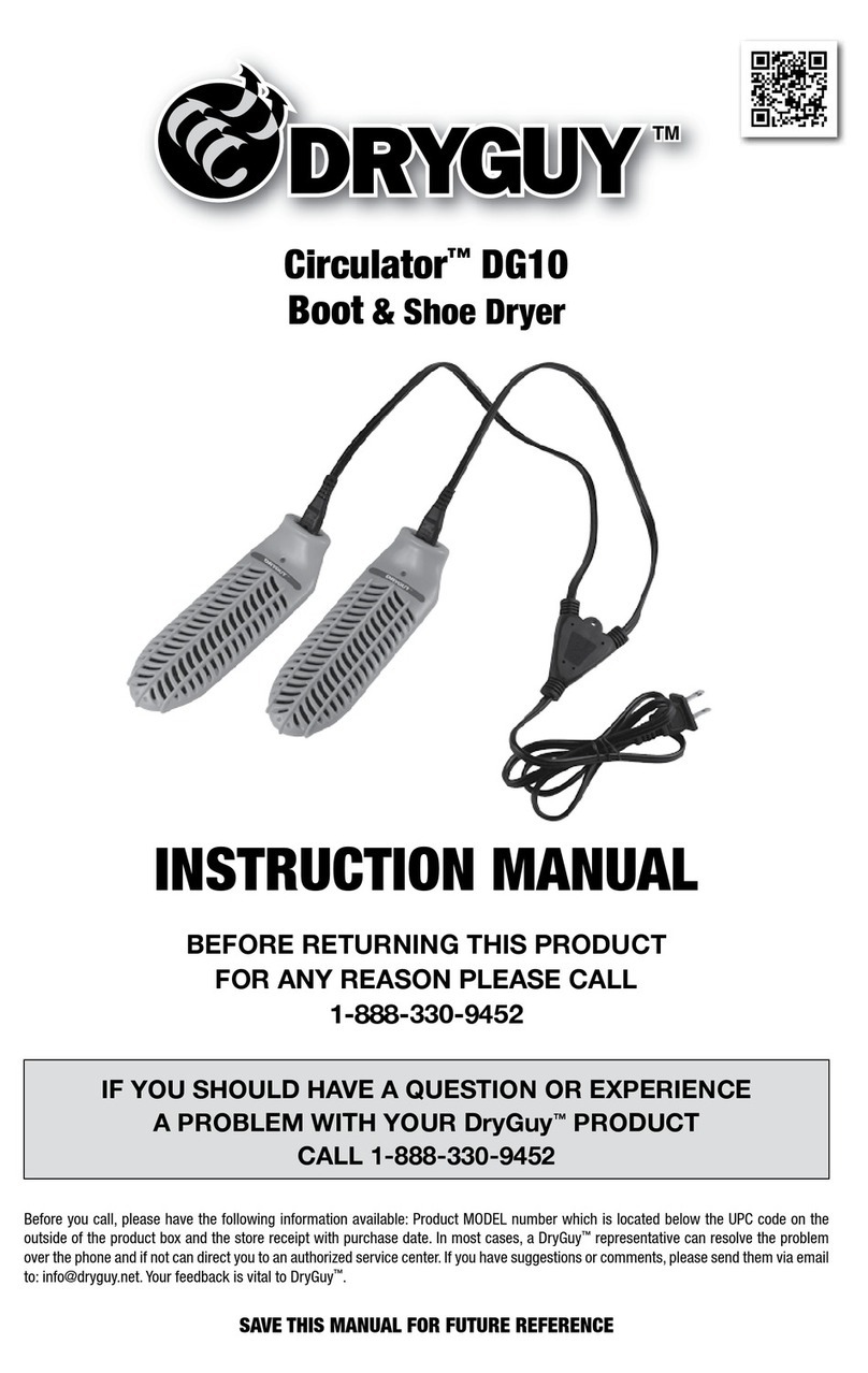 DryGuy Circulator DG10 instruction manual
