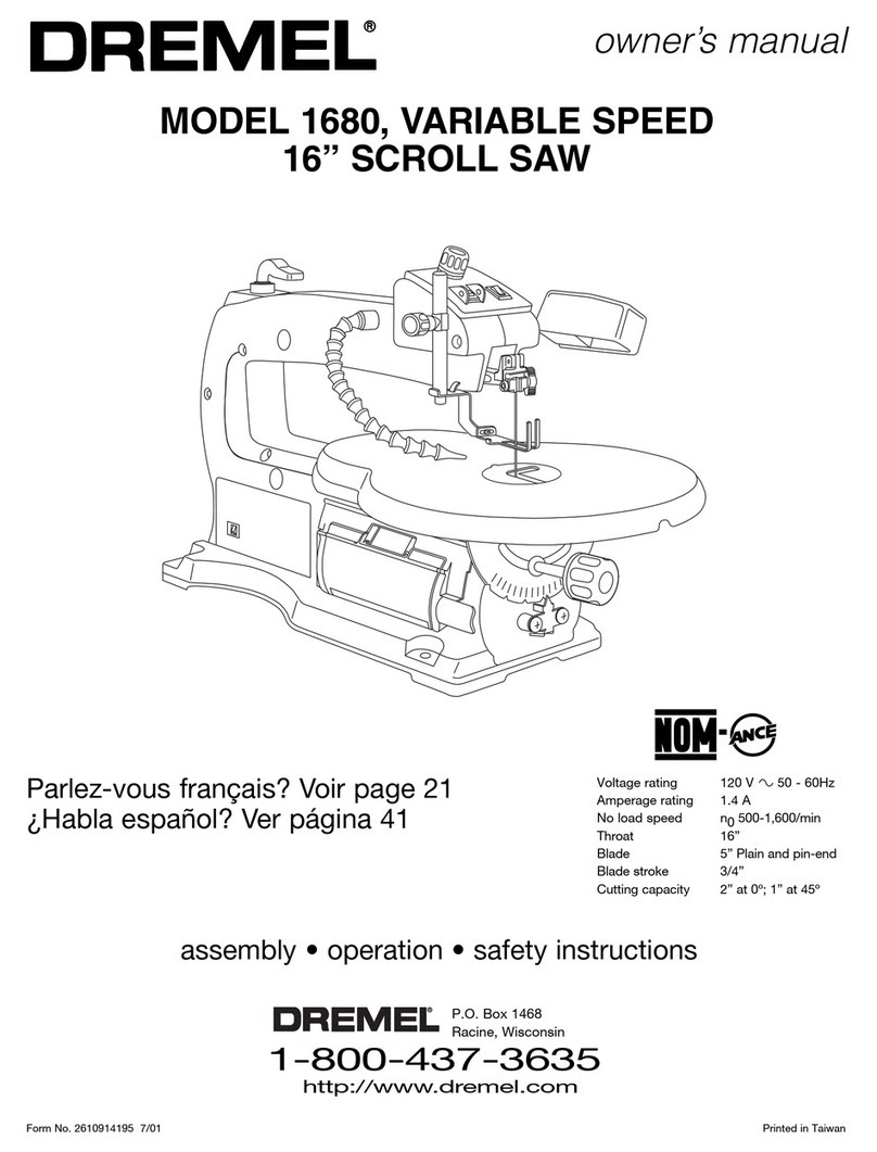 Dremel 1680 User manual