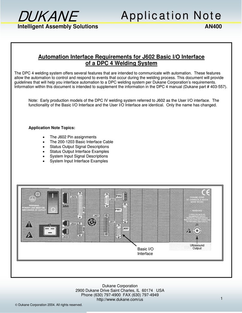 Dukane AN400 Application note