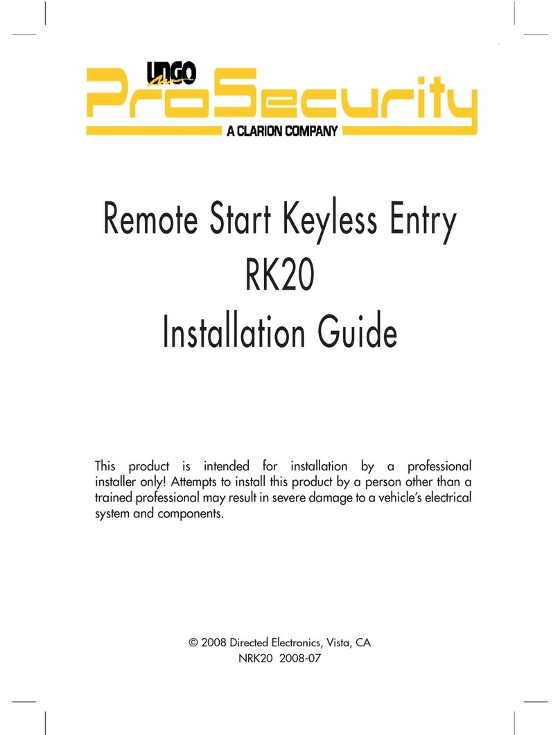 Directed Electronics ProSecurity RK20 User manual