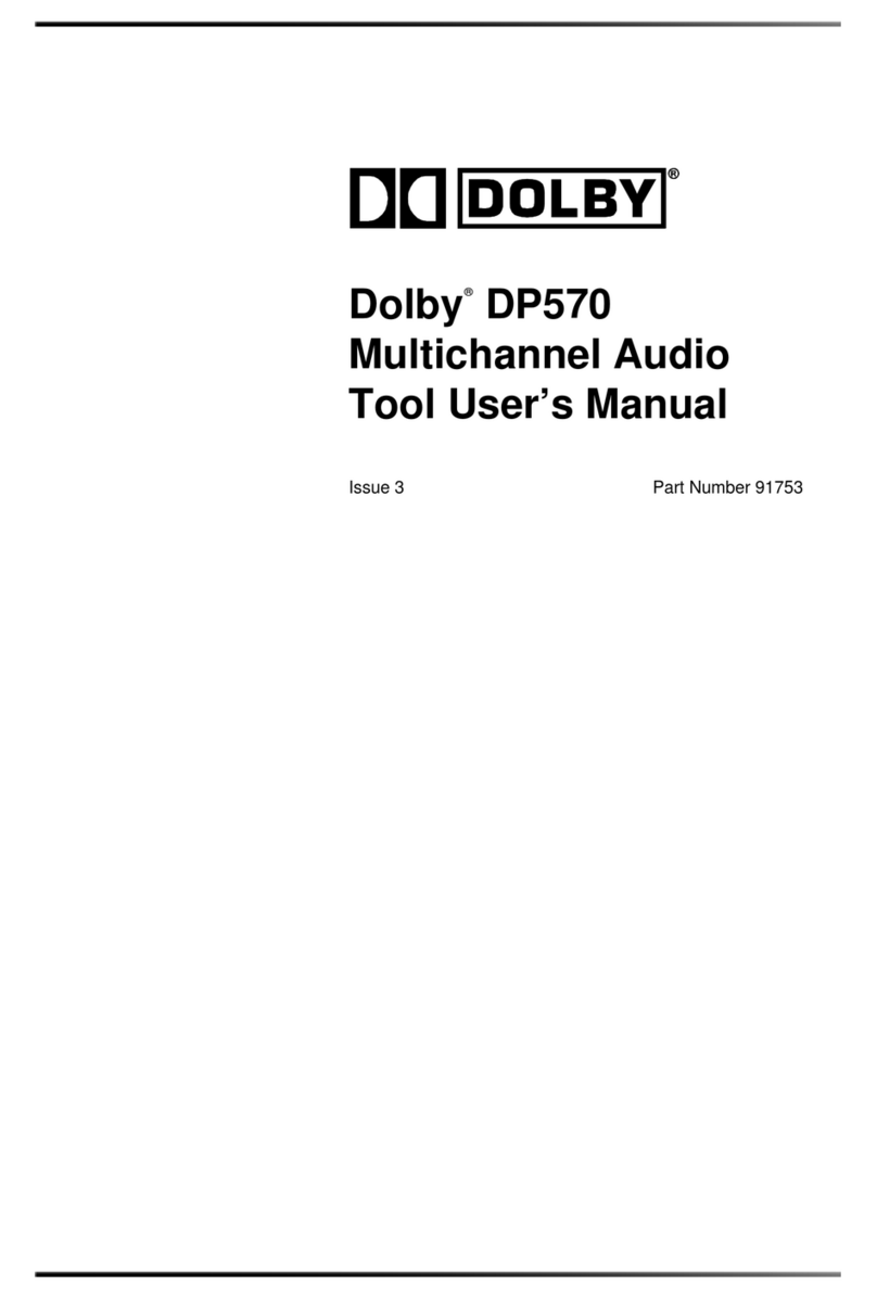 Dolby Laboratories DP570 user manual