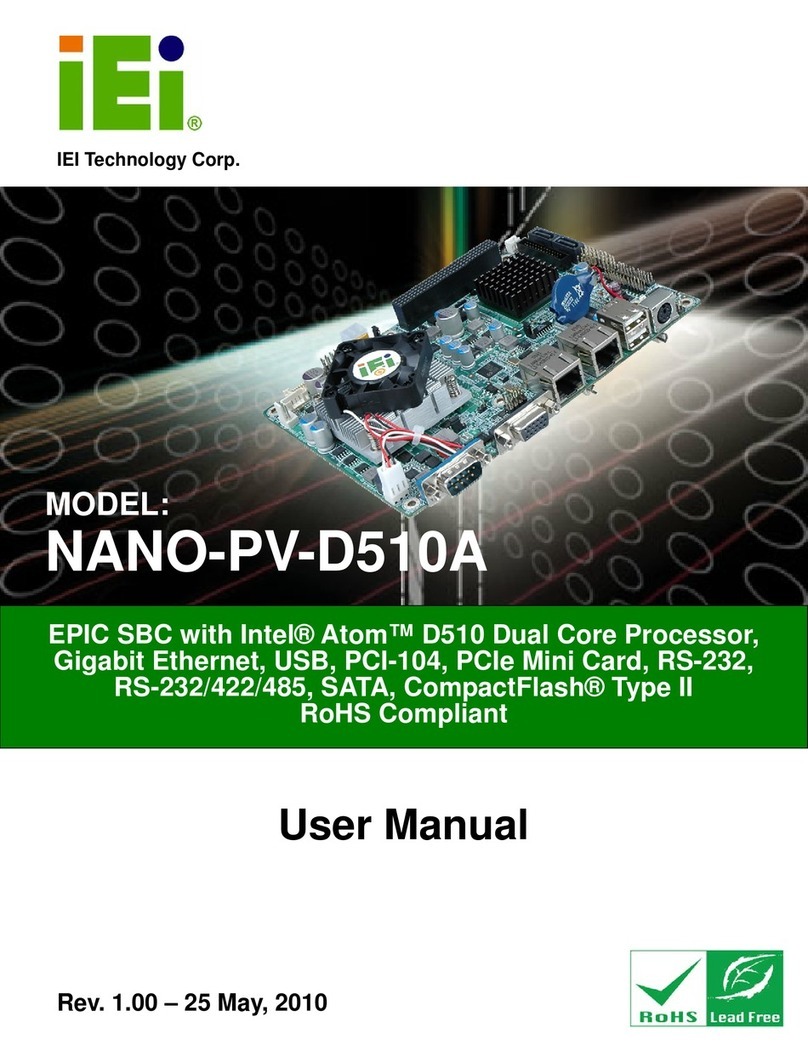 IEI Technology NANO-PV-D510A User manual IEI Technology NANO-PV-D510A User manual