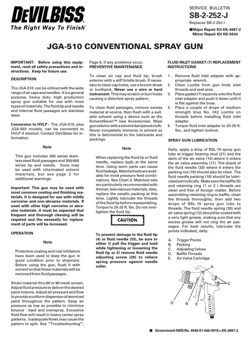 DeVilbiss JGA-510 Reference manual