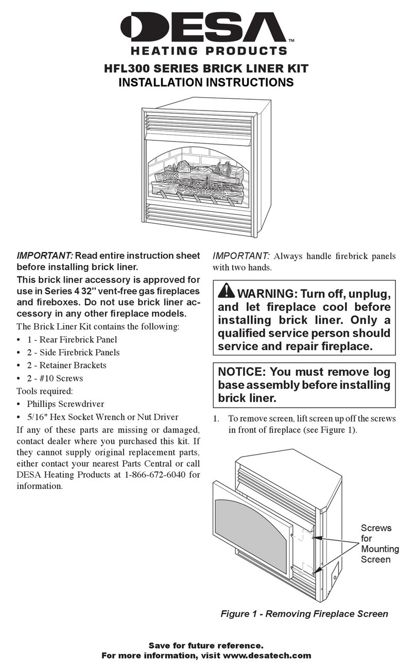 Desa HFL300 SERIES User manual Desa HFL300 SERIES User manual