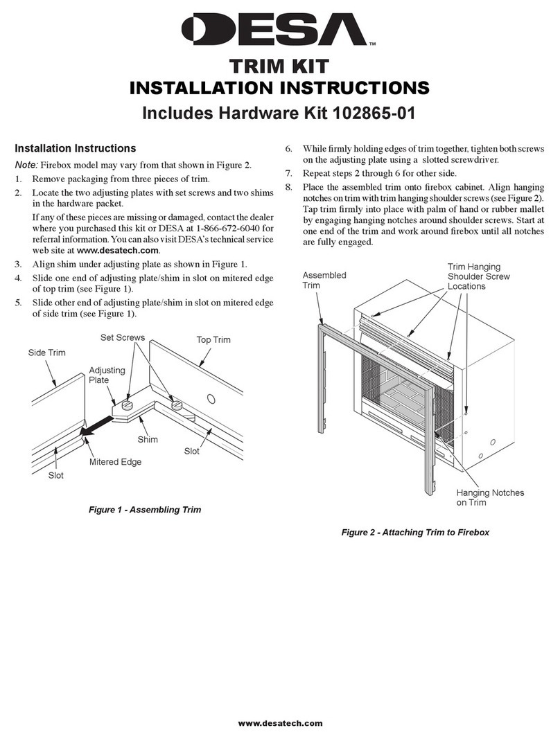 Desa 102865-01 User manual Desa 102865-01 User manual