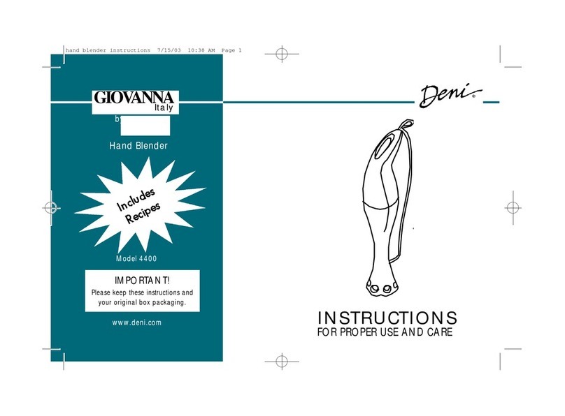 Deni 4400 Owner's manual