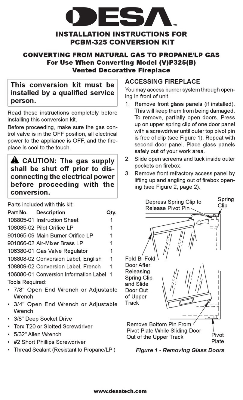 Desa PCBM-325 installation instructions Desa PCBM-325 installation instructions
