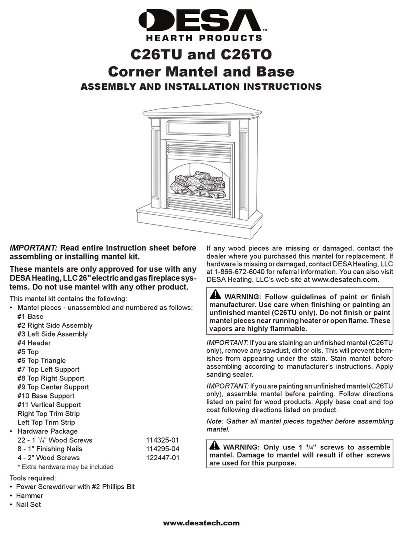Desa C26TO Assembly and installation instructions