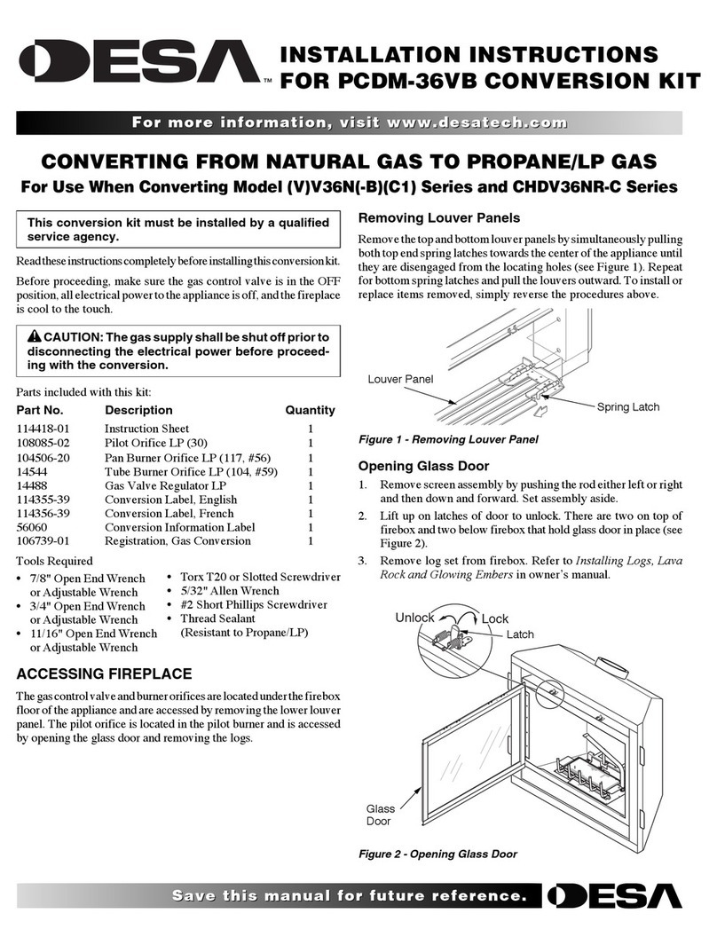 Desa PCDM-36VB installation instructions Desa PCDM-36VB installation instructions