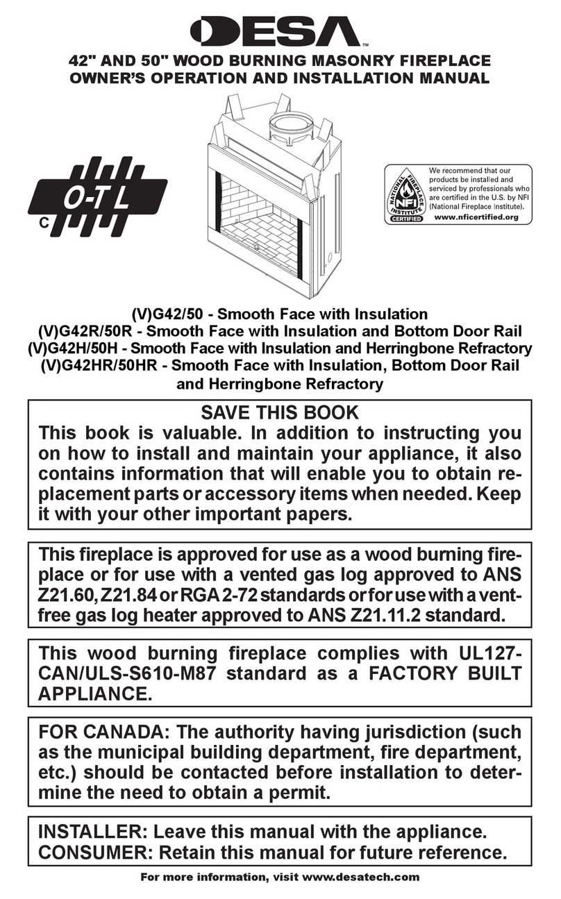 Desa G42 Owners manual and installation manual