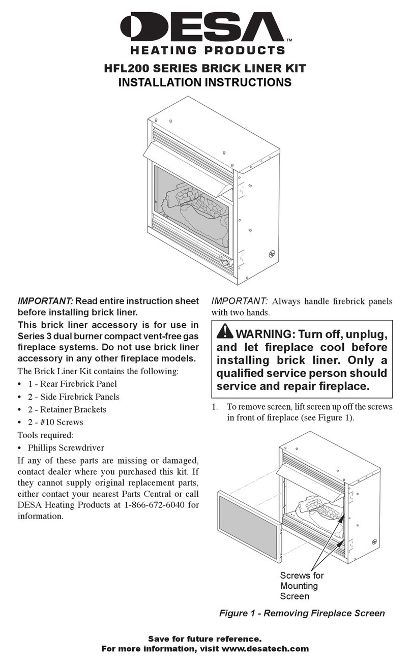 Desa HFL200 SERIES installation instructions Desa HFL200 SERIES installation instructions