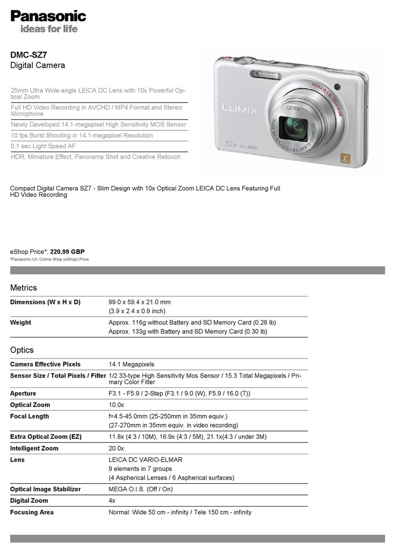 Panasonic DMC-SZ7K User manual