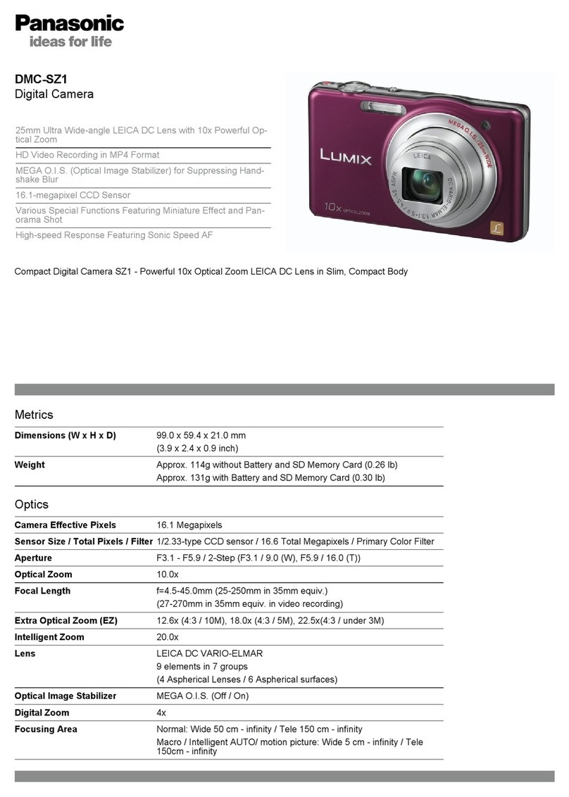 Panasonic DMC-SZ1A User manual