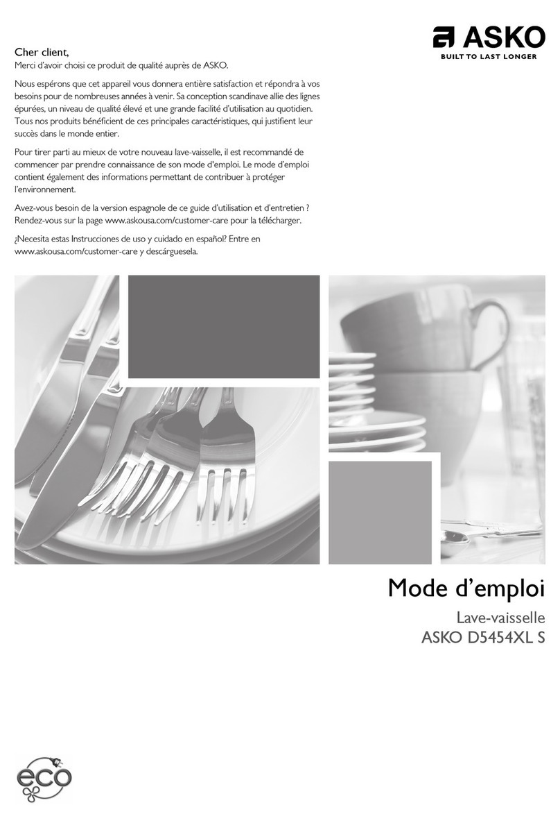 Asko D5454 Assembly instructions Asko D5454 Assembly instructions
