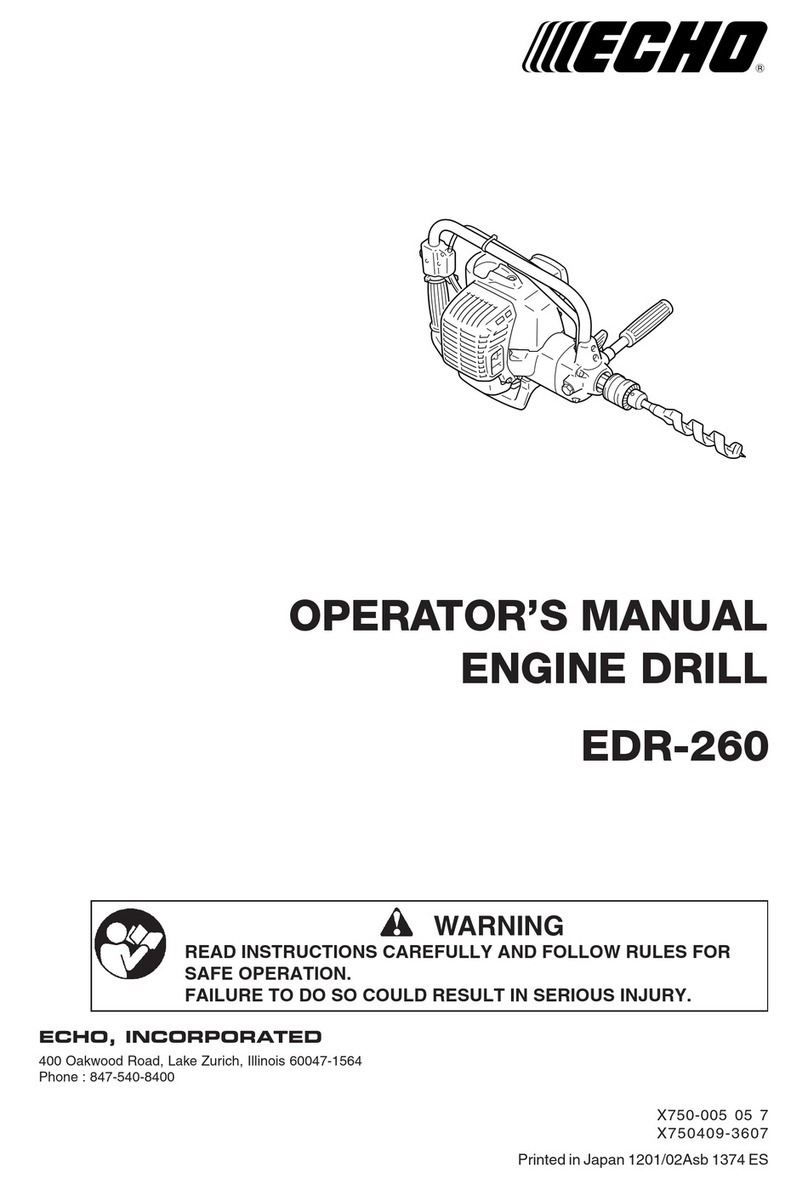 Echo EDR-260 Operator's manual
