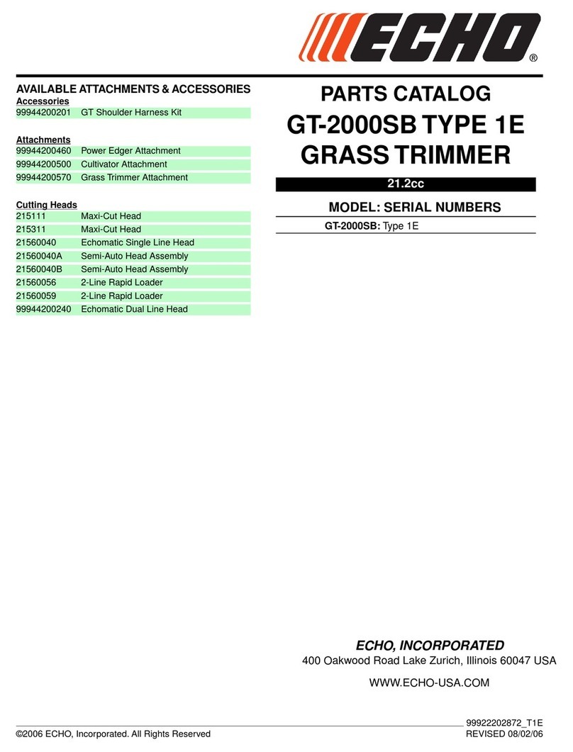 Echo GT-2000SB TYPE 1E Instruction Manual