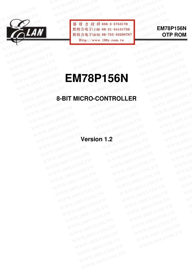 Elan EM78P156N manual