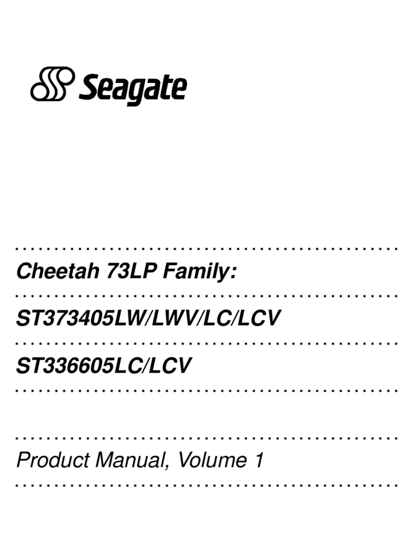 Seagate ST373405LW - Cheetah 73.4 GB Hard Drive product manual