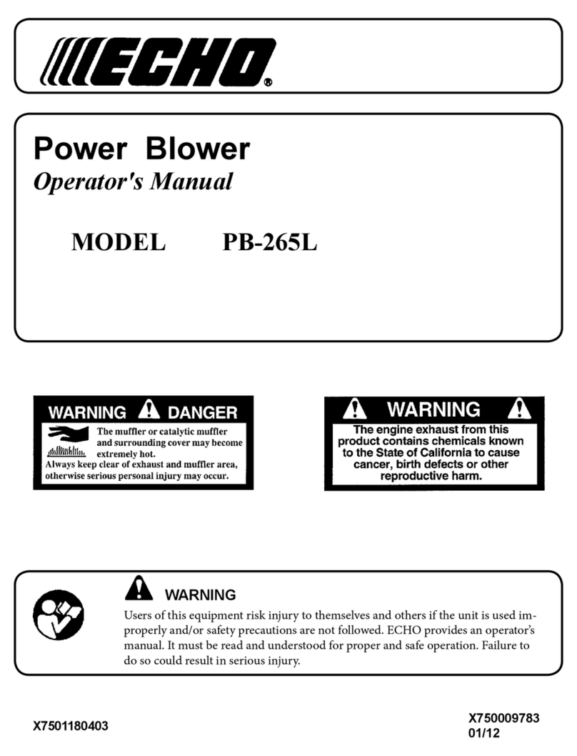Echo PB-265L Operator's manual