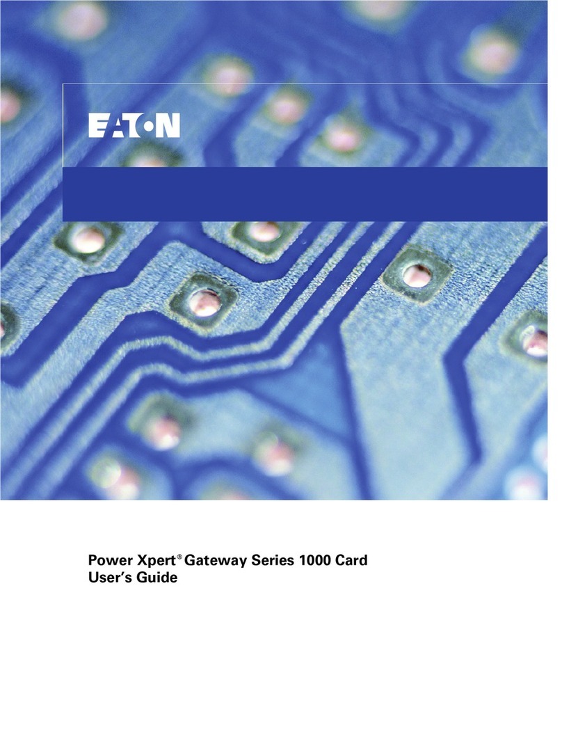 Eaton POW-R-COMMAND 1000 User manual