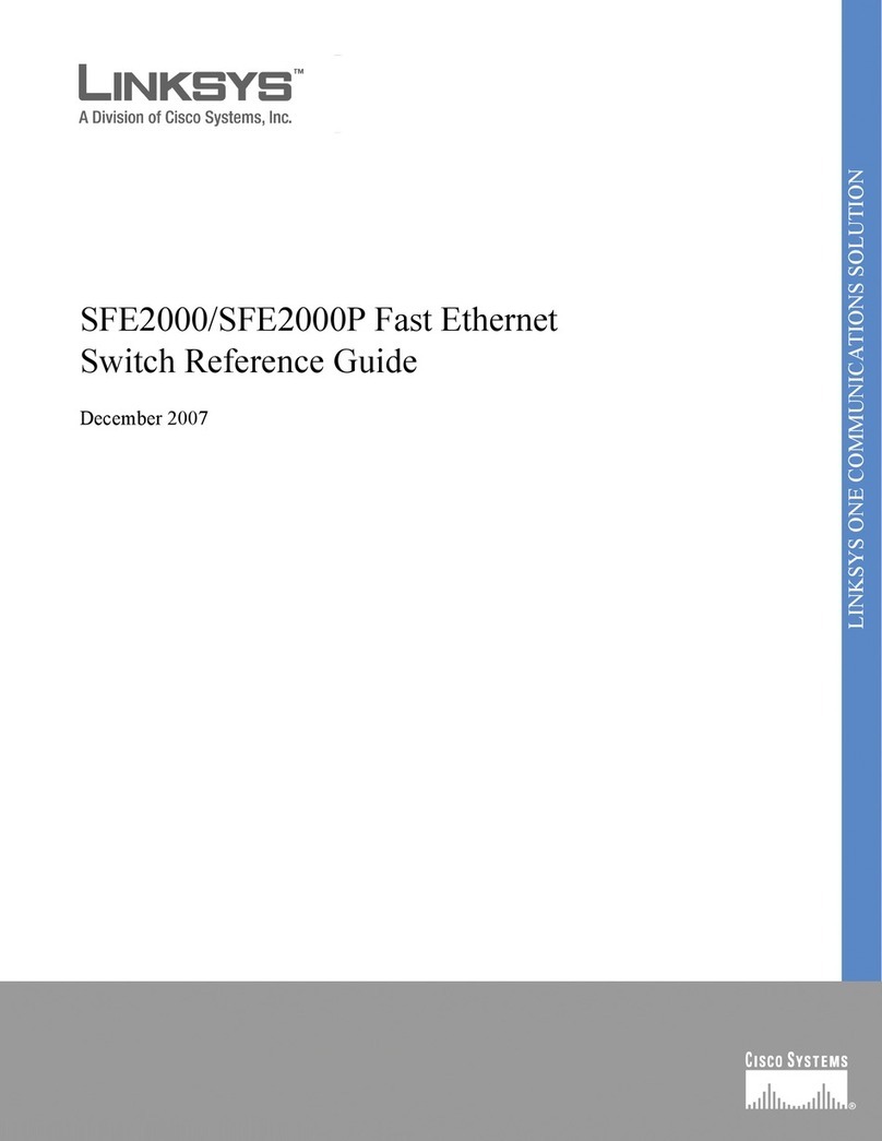 Linksys SFE2000P - Managed Ethernet Switch User manual