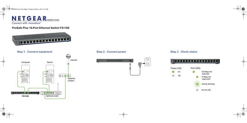 NETGEAR ProSafe Plus FS116E User manual