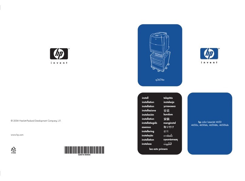 HP 4650 - Color LaserJet Laser Printer User manual