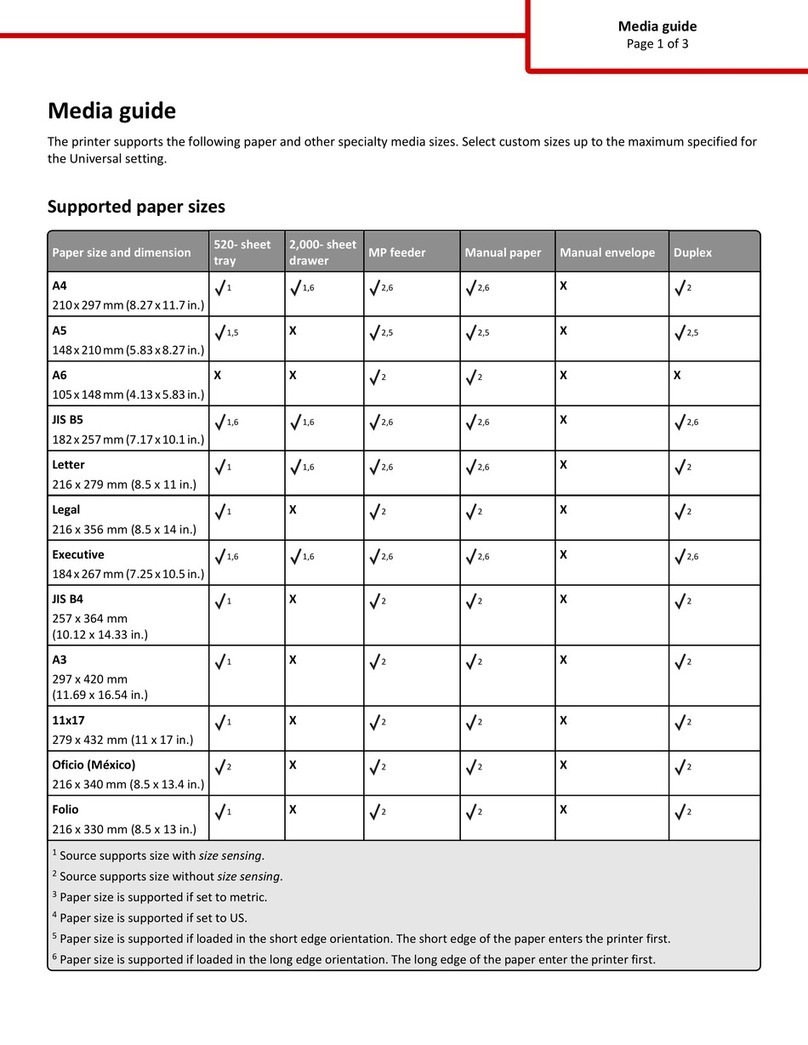 Lexmark C950 Series Quick reference guide Lexmark C950 Series Quick reference guide