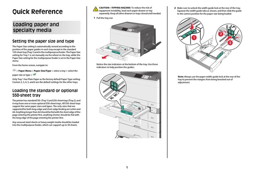 Lexmark C925 User manual